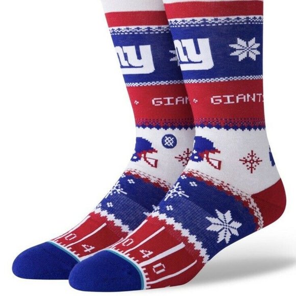 STANCE x NFL New York Giants Holiday Sweater Crew